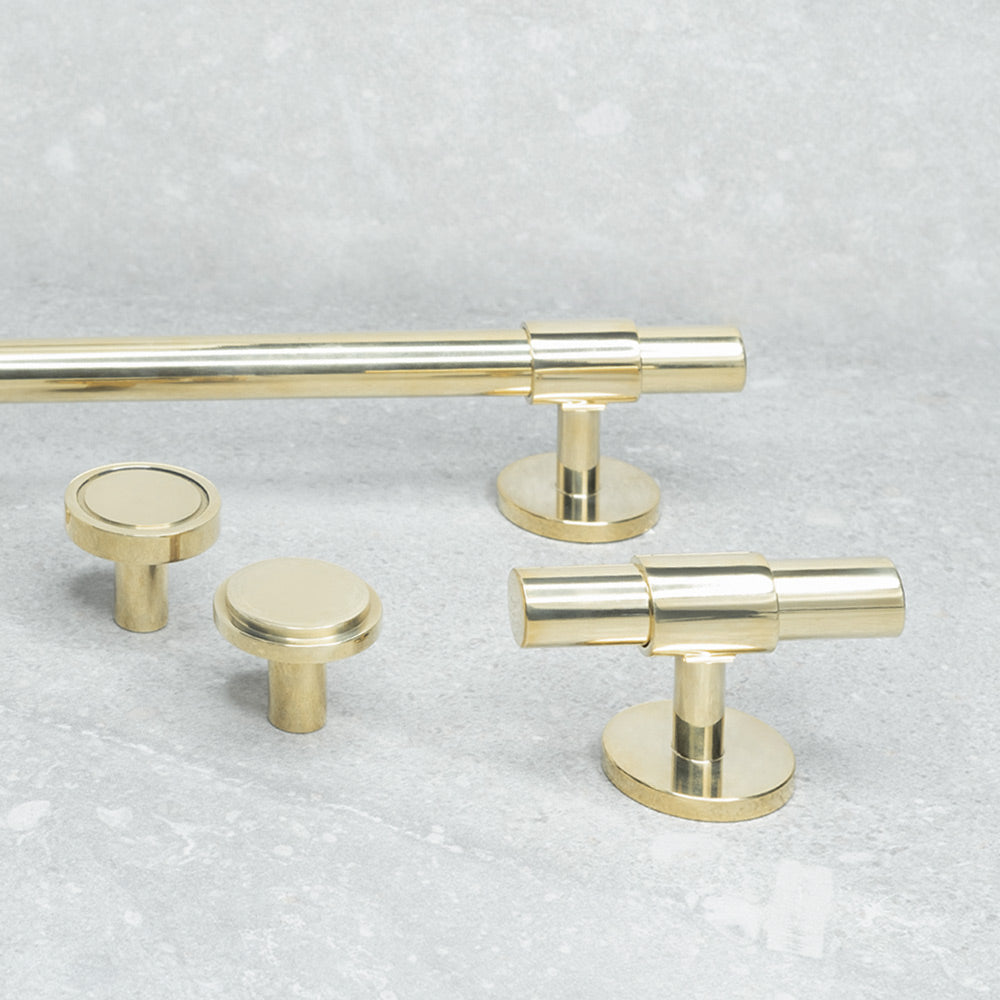SIGNATURE 30 collection in Polished Brass - BRANDT collective luxury hardware