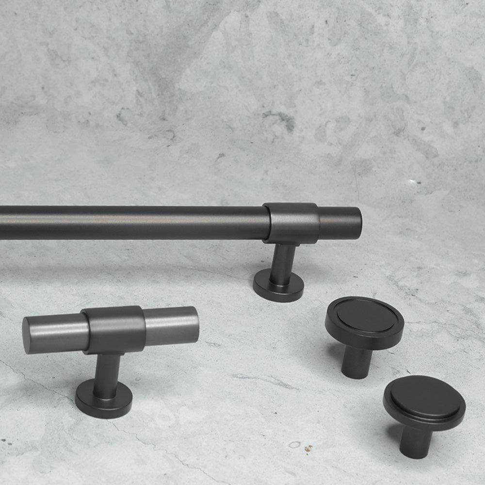  burnished brass - luxury hardware collection with knobs, T-bars, pull bars by BRANDT Collective