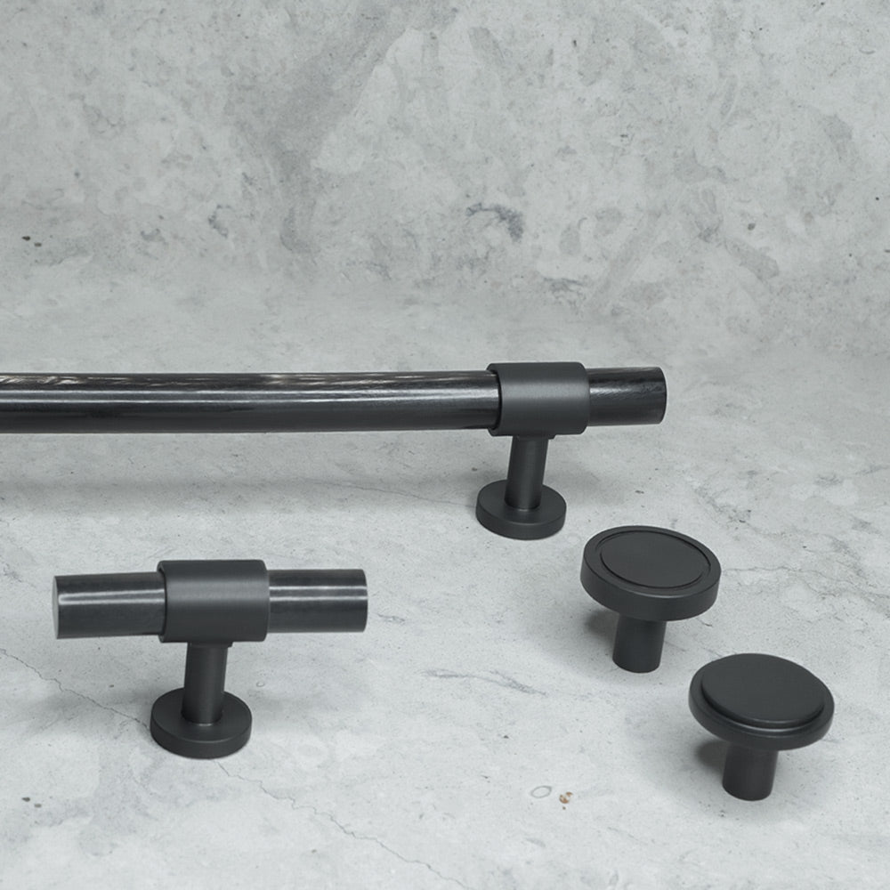  black horn - luxury hardware collection with knobs, T-bars, pull bars by BRANDT Collective