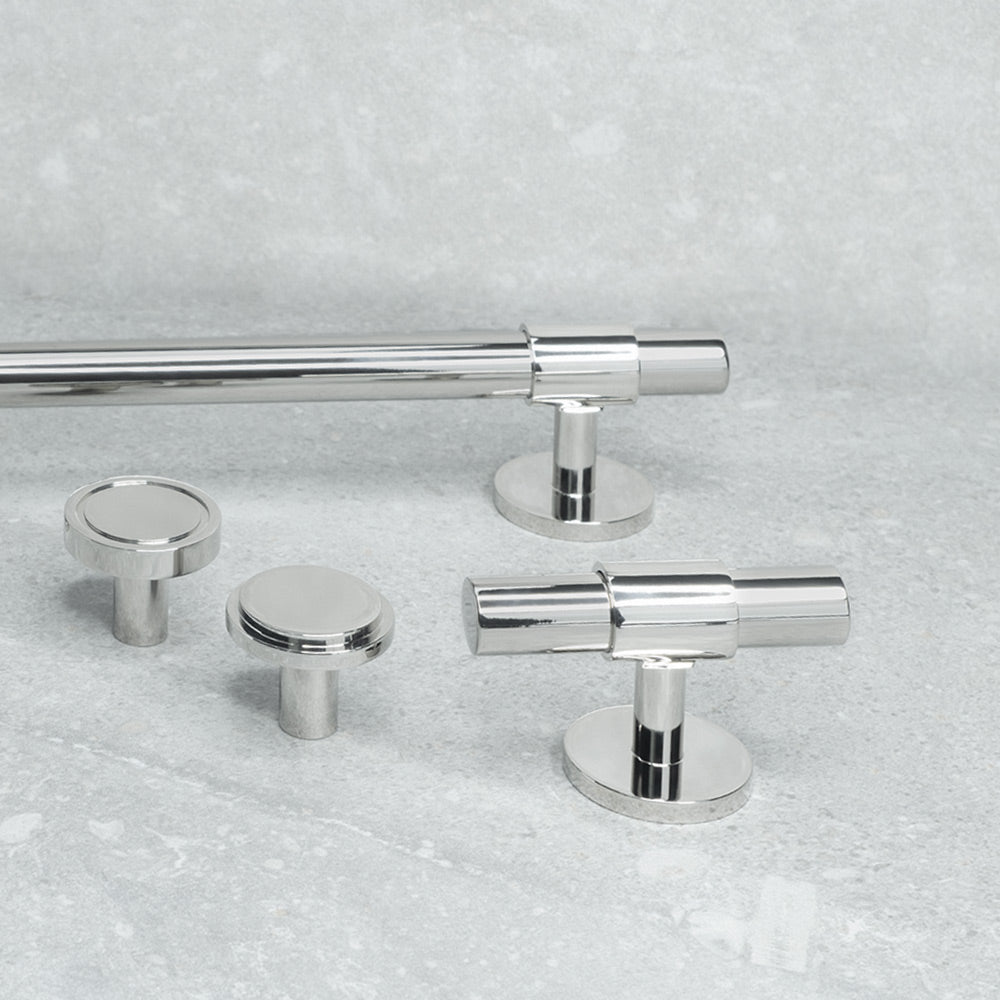 SIGNATURE 30 collection in Polished Nickel  - BRANDT collective luxury hardware