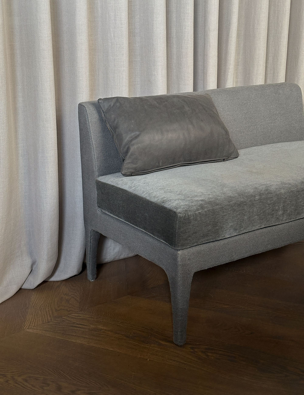 EASE bench - mohair & linen (ARCHIVE PICK-UP)