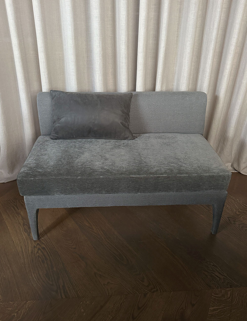 EASE bench - mohair & linen