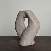 CRATOR sculpture in CHALK beige marble is designed by Julie Brandt for BRANDT Collective.