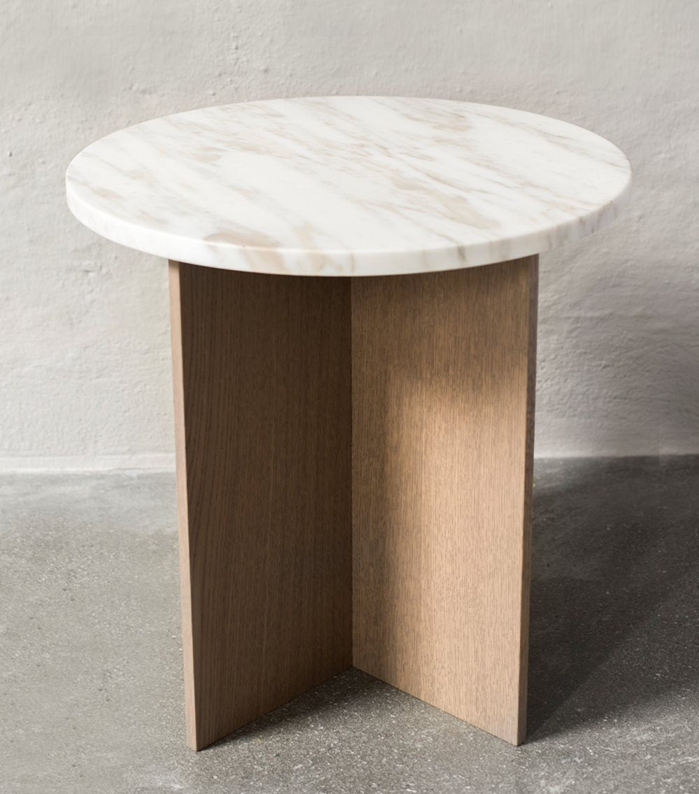 DEFINE side table w. calacatta marble top (archive PICK-UP)