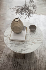 DEFINE side table w. calacatta marble top (archive PICK-UP)