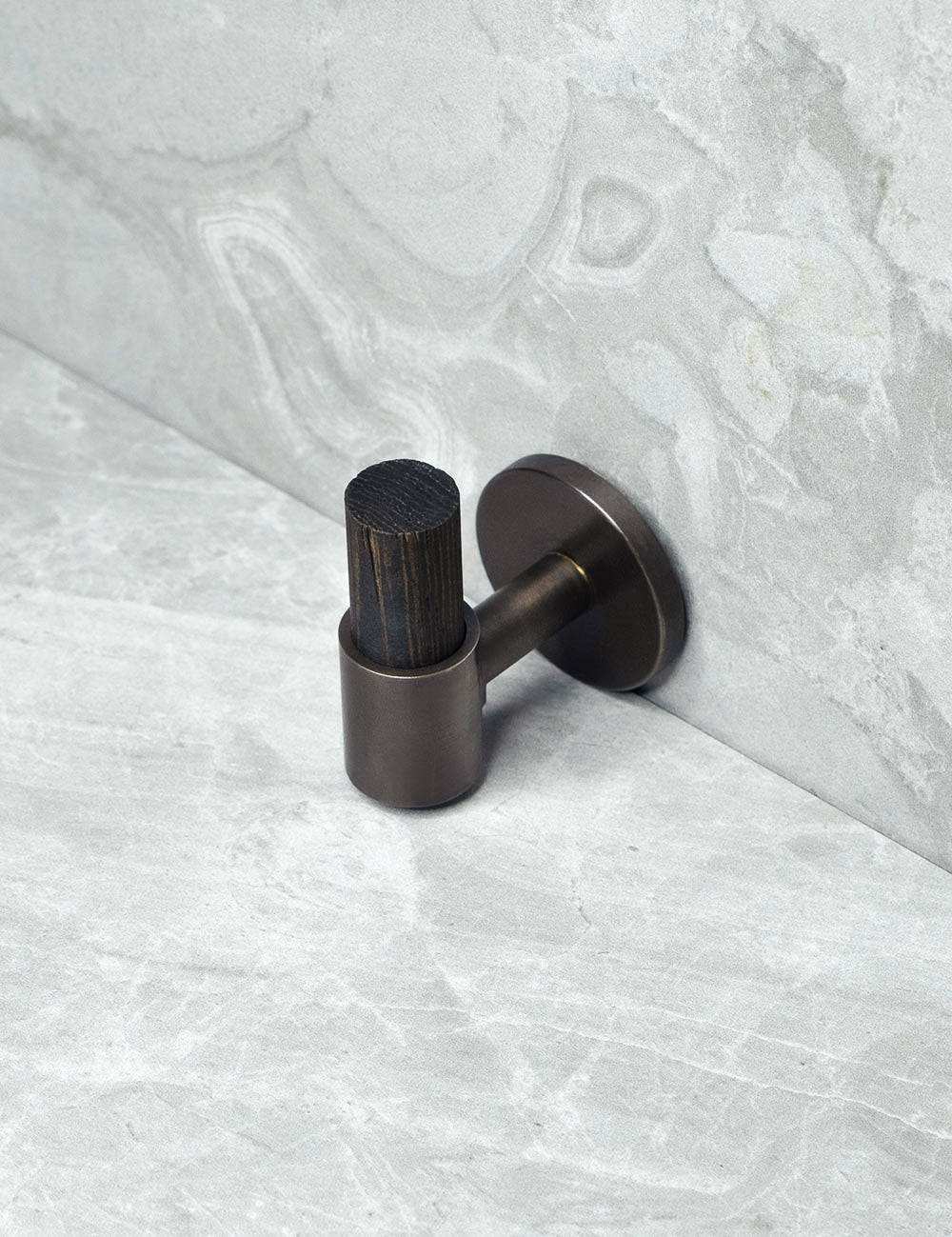 Wenge. Luxury cabinet hardware made of solid brass by BRANDT Collective.