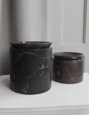 BRANDT Collective EDO canister L in black marble Shadow Black.