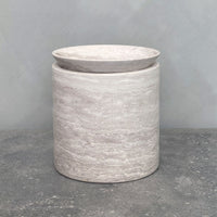 BRANDT Collective EDO canister L in beige marble CG