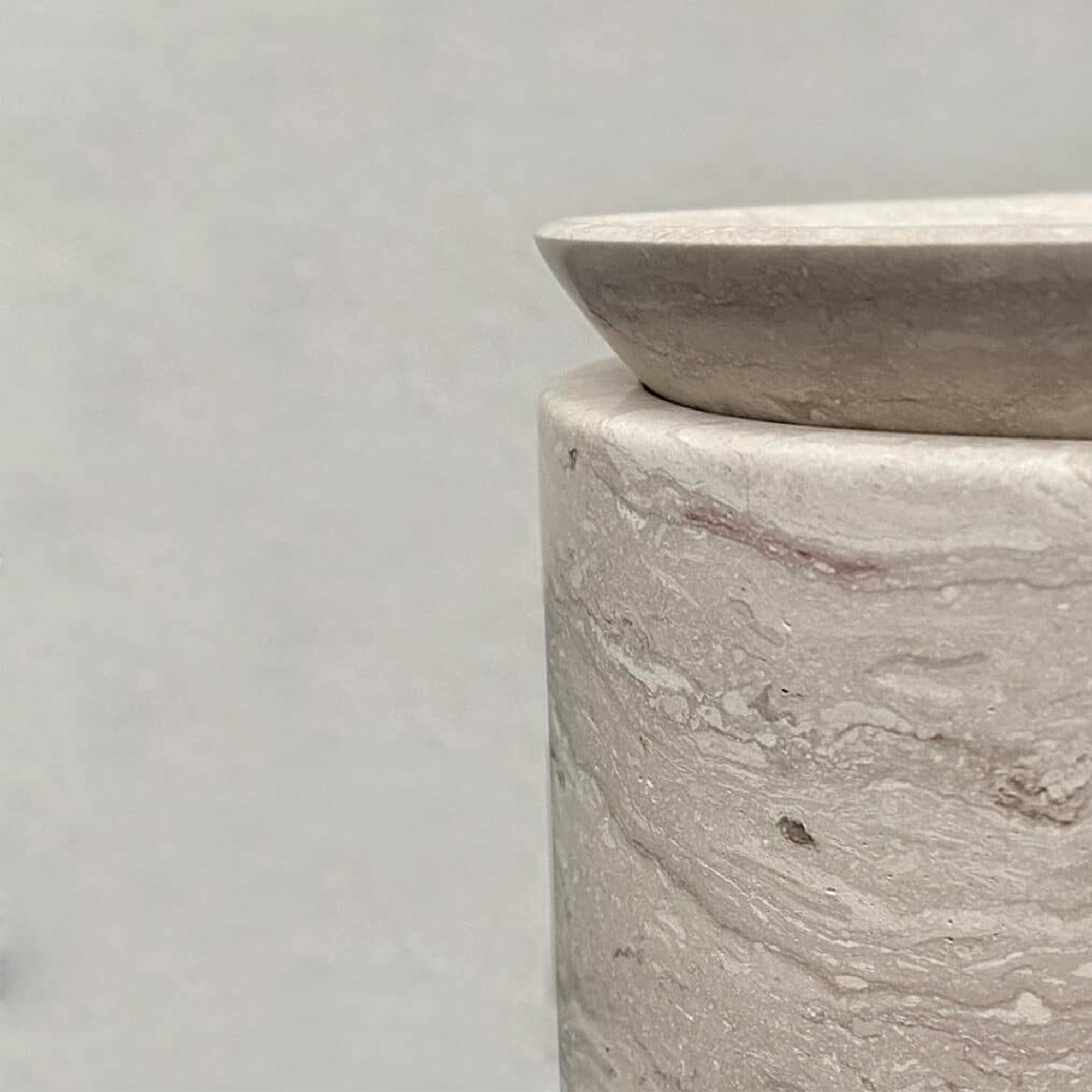 BRANDT Collective EDO canister L in beige marble CG