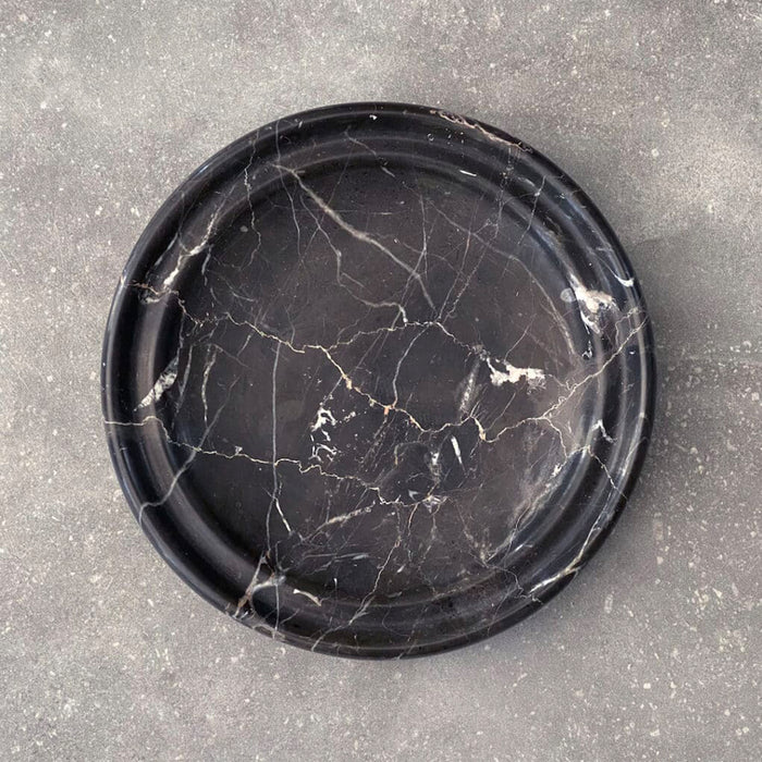BRANDT Collective SABI bowl grooved in black marble SB