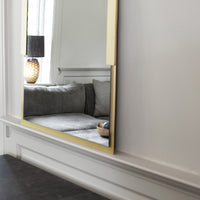 BRANDT Collective REFLECT mirror in size 60x90 in satin brass