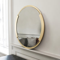 BRANDT Collective REFLECT mirror round in size 60x60 in satin brass