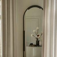 BRANDT Collective REFLECT mirror oval in size 54x150 in black gunmetal