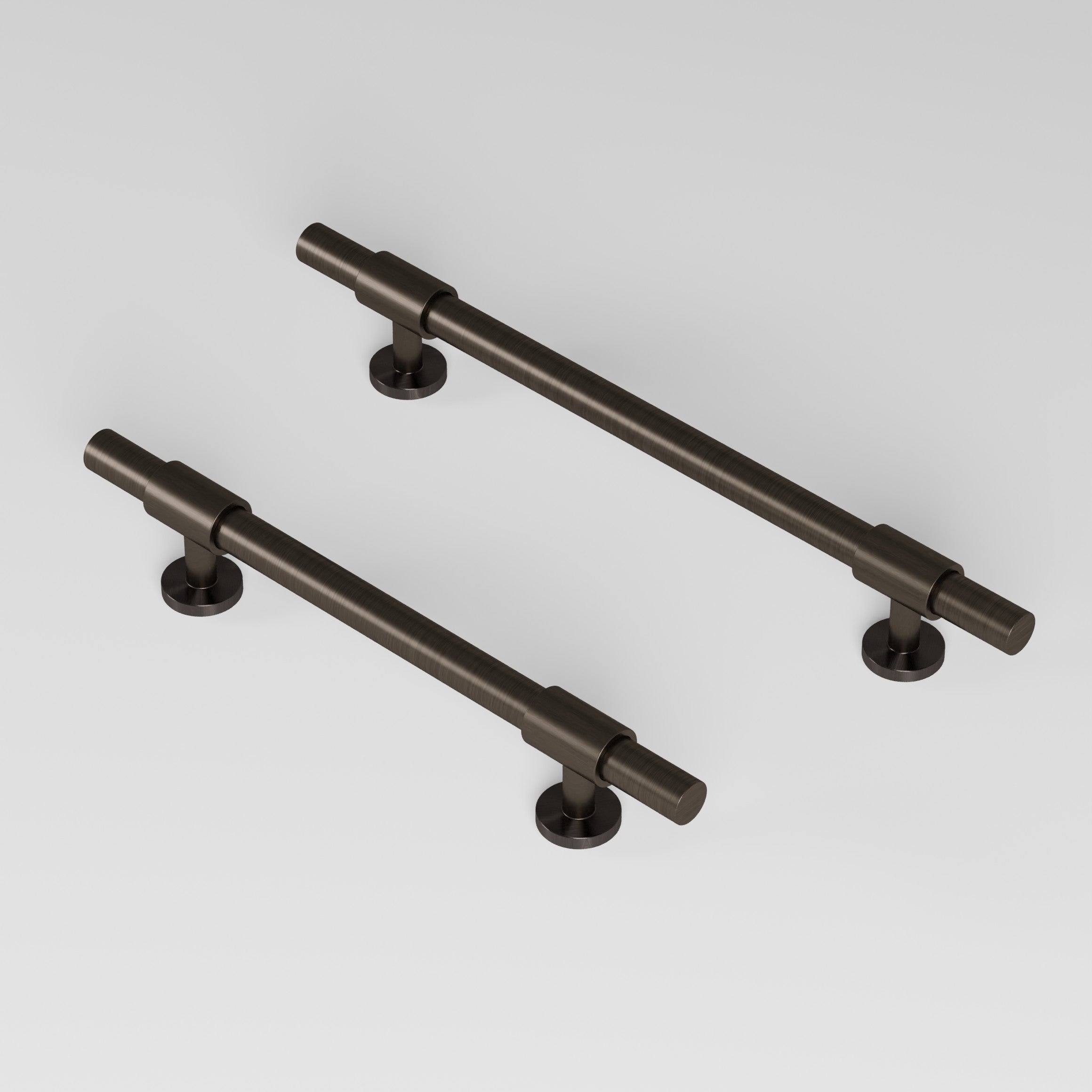 REFINED Pull bar 150 mm in burnished brass by BRANDT Collective luxury cabinet hardware