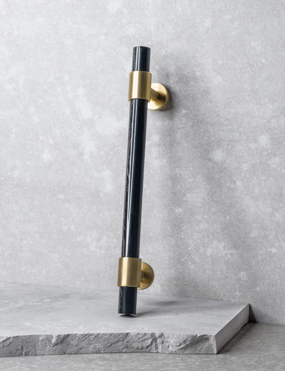 Black Horn. Luxury cabinet hardware made of solid brass by BRANDT Collective. 