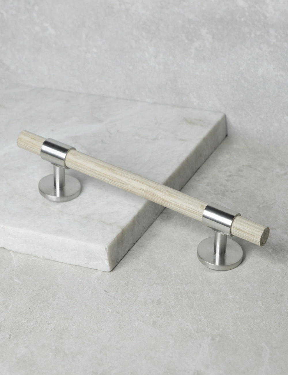 Oak. Luxury cabinet hardware made of solid brass by BRANDT Collective.