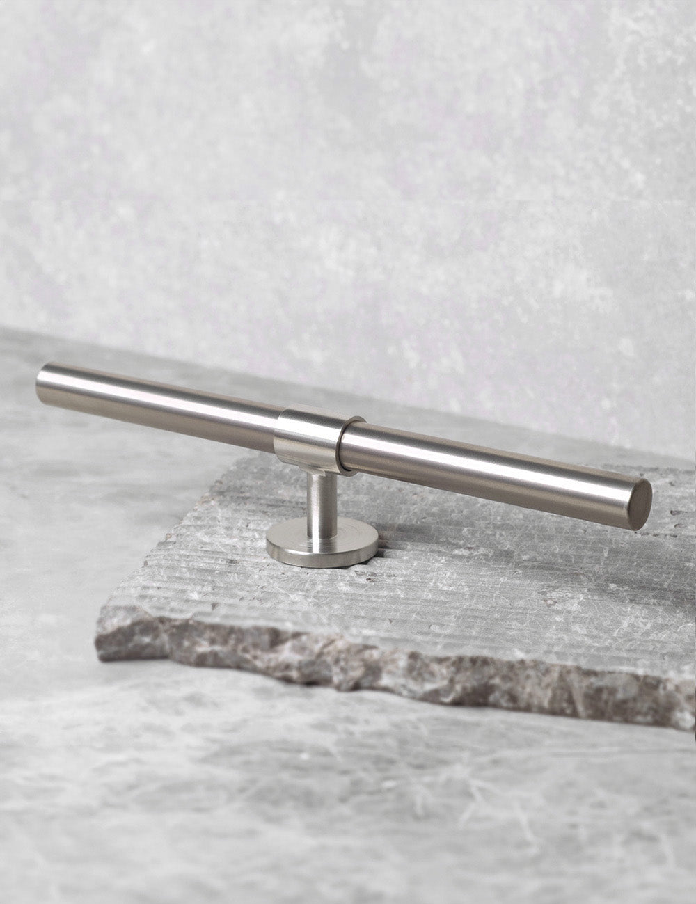 Brushed Nickel. Luxury cabinet hardware made of solid brass by BRANDT Collective.