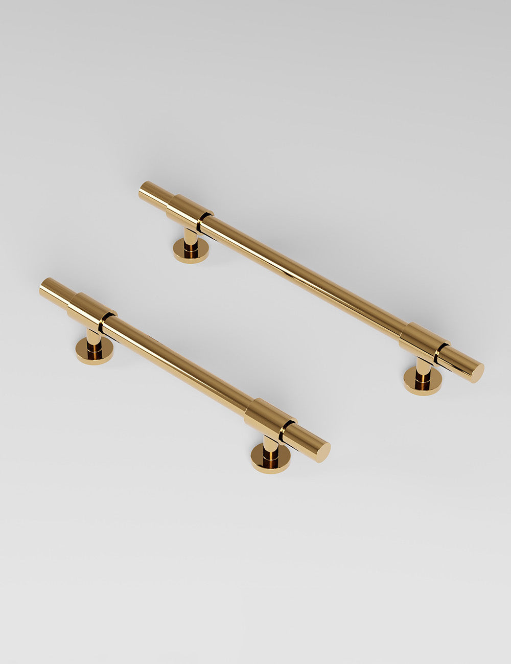 Polished Brass. Luxury cabinet hardware made of solid brass by BRANDT Collective. 