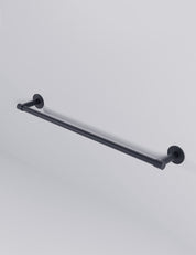 END towel bar 606 mm in Nearly Black. Luxury bathroom hardware made of solid brass by BRANDT Collective. 