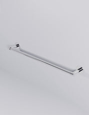 END towel bar 606 mm in Polished Nickel. Luxury bathroom hardware made of solid brass by BRANDT Collective. 