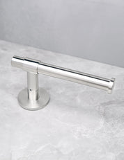 SIGNATURE toilet roll holder in Brushed Nickel. Luxury bathroom hardware made of solid brass by BRANDT Collective.