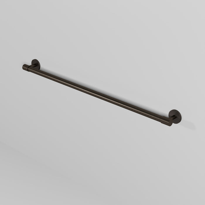 BRANDT Collective hardware THE TEA TOWEL BAR rail or pull bar in burnished brass and burnished brass