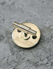 THUMBTURN lock in Polished Brass. Elegant door hardware by BRANDT Collective.