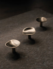 VALE knob in brass made of solid brass and designed by Julie Brandt for BRANDT Collective