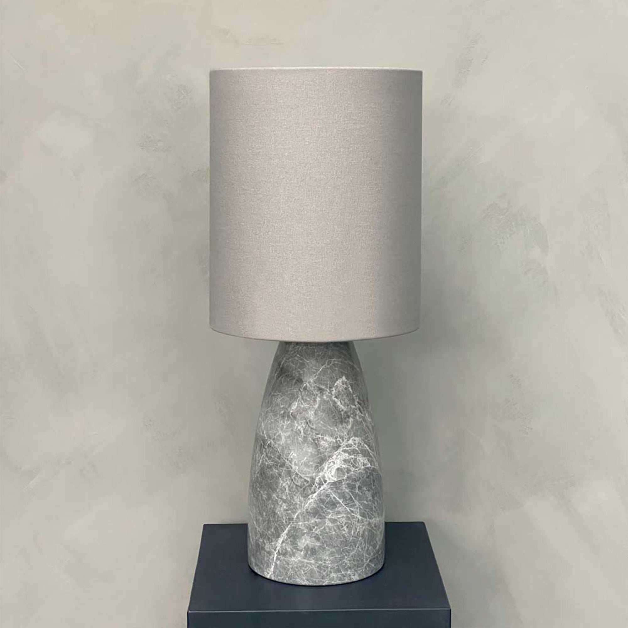 VOLCANO marble table lamp - SKY GREY